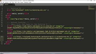 Tutorial Bootstrap #2 Hello Word!
