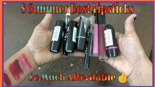 8 Summer Best Lipsticks।।Ny Bae, Elle 18, Glam 21 Lipstick Review।।
MeSoraStyle