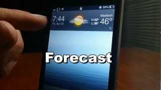 Forecast iPhone Weather Widget (NEW) Cydia Tweak For iPhone And iPod Touch screenshot 1