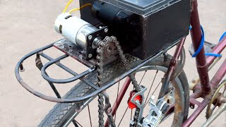 Making an Electric Bike using DC Motor and Motorcycle Chain