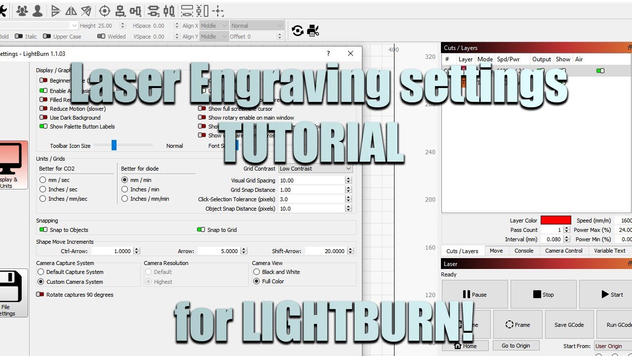 Lightburn Reverse Compensation Settings Coastalkor
