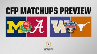 CFP Matchups Preview: Is Alabama FAVORED over No. 1 Michigan in the Rose Bowl? | CBS Sports