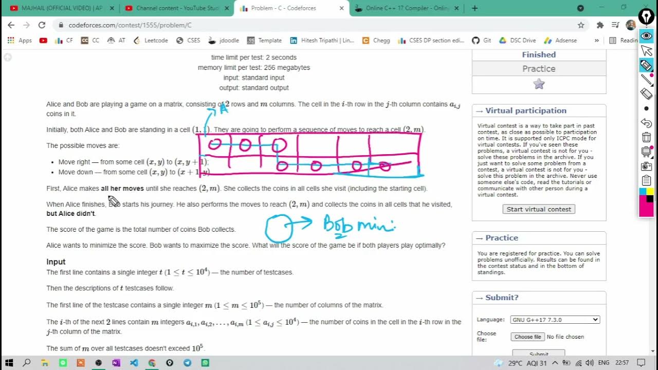 Coin Rows Codeforces Educational Round 112 YouTube