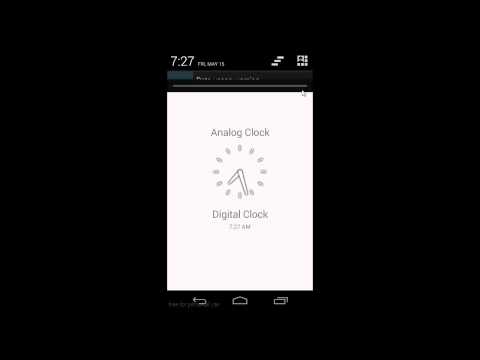 Android Analog and Digital Clock Demo