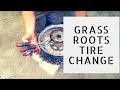 Changing a Dirtbike Tire With Screwdrivers