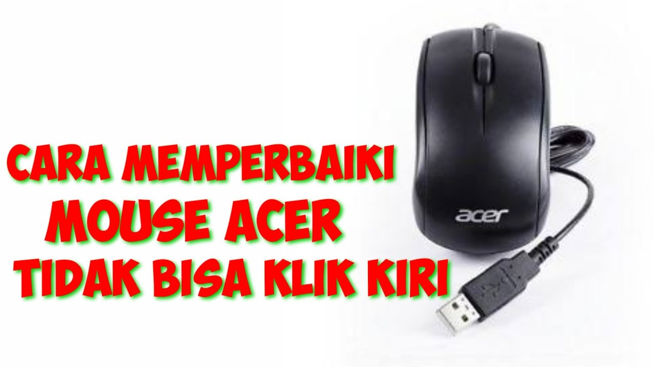 CARA MEMPERBAIKI MOUSE ANALOG YANG RUSAK - KLIK KIRI