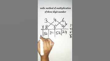 vedic method of multiplication of three digit numbers #mathsvedicmethod #easymultiply #maths