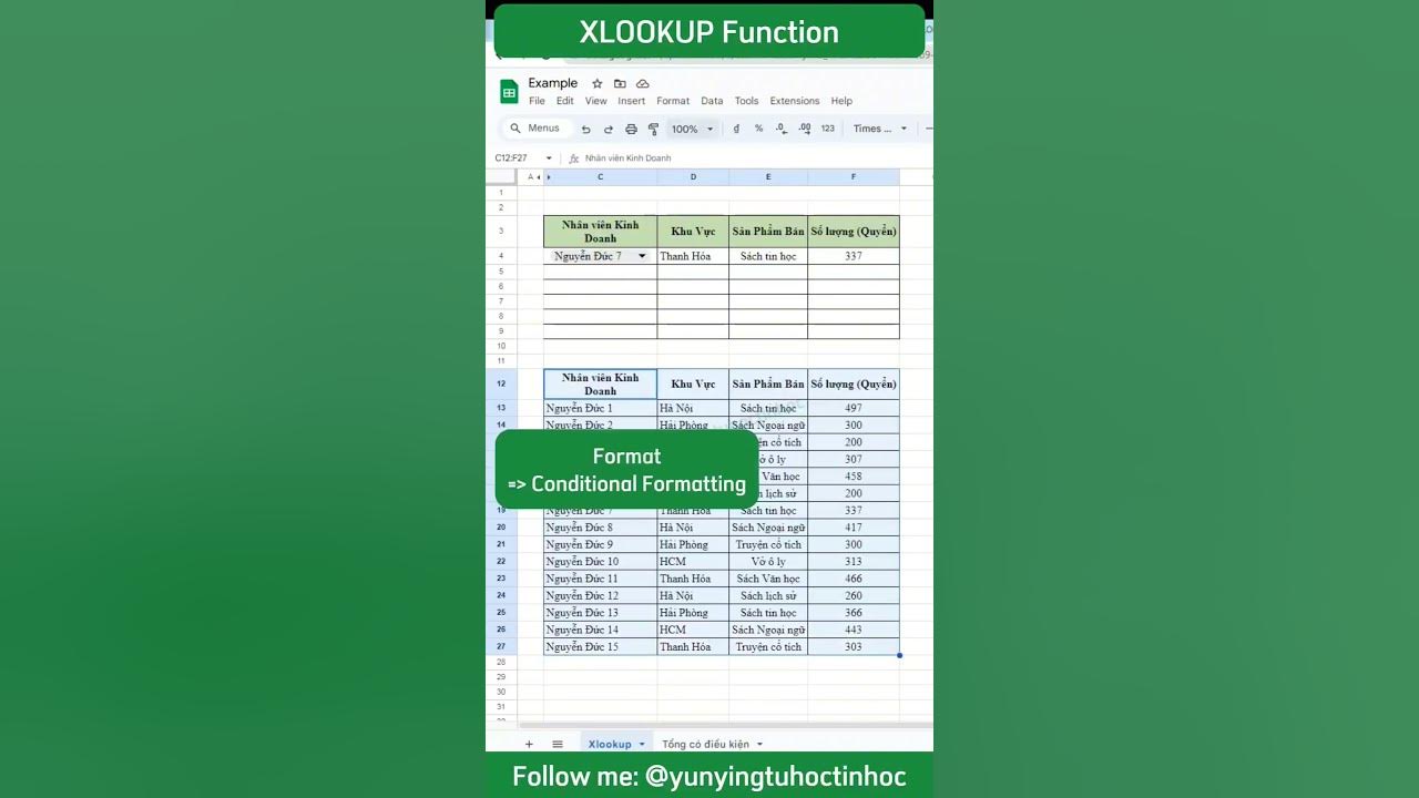 Return multiple colums and rows in google sheet with xlookup function