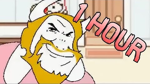 Asgore Runs Over Dess With Lyrics | Deltarune [1 HOUR]