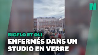 Bigflo et Oli dans un cube en verre à Toulouse pour leur clip de 