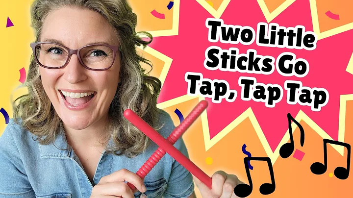 Two Little Sticks Go Tap Tap Tap | Rhythm Stick Fun! | Rhythm stick songs for children