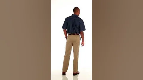 Harriton M550S Short-Sleeve Denim Shirt Buy at ApparelnBags.com