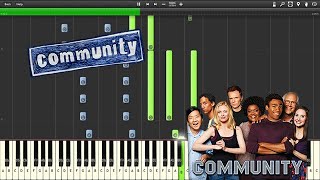 The 88 - At Least It Was Here (Community Main Title) | Piano Cover [Synthesia] FREE MIDI!