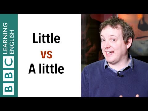 'Little' Vs 'A Little' - What's The Difference English In A Minute