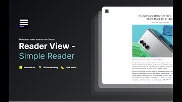 Reader mode Chrome extension 📄 - offline reading, dark mode