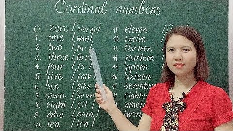 Học số đếm tiếng Anh từ 0 đến 20