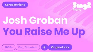 Josh Groban - You Raise Me Up (Piano Karaoke)