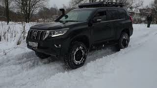 Toyota LC Prado на бездорожье. Володарский карьер январь 2021. Прадо клуб