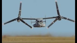 Worlds SAFEST AIRCRAFT TO FLY US Military V-22 Tilt rotor Military transport aircraft