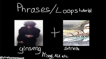 HOW TO MAKE PHRASES/LOOPS LIKE GINSENG, MISOGI, STRELLA, ALX | Silent Cookup