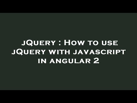 jQuery : How