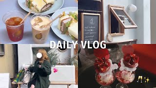 【My daily vlog 】大阪で過ごす日間vlogカフェ巡りと念願W大阪パフェ(   ߹ㅁ߹)