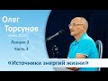 Источники энергий жизни - 3 (часть 3) - О.Г. Торсунов (Благость, осень 2019)