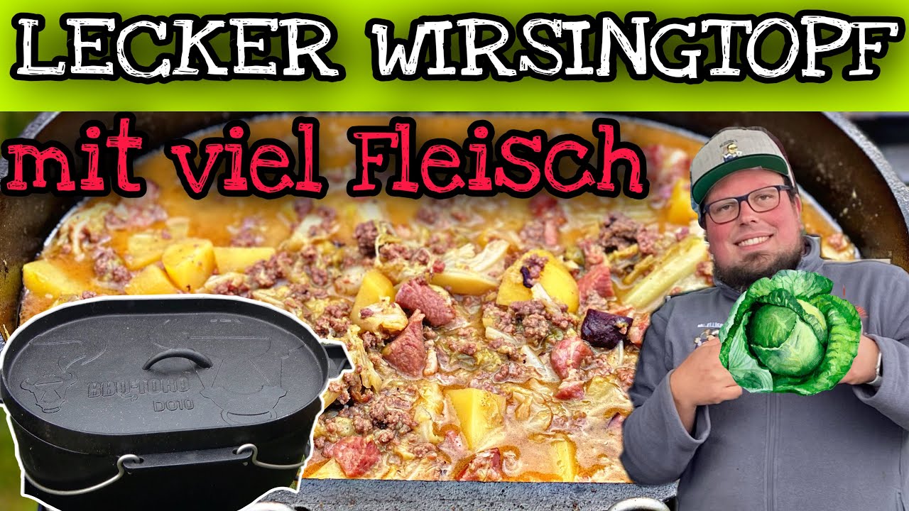 Wirsingtopf mit gaaanz viel Fleisch aus dem Dutch Oven