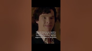 Sherlock Holmes Techniques of Deduction | S1 Observation | Pt 1 Facial Observation | Part 7