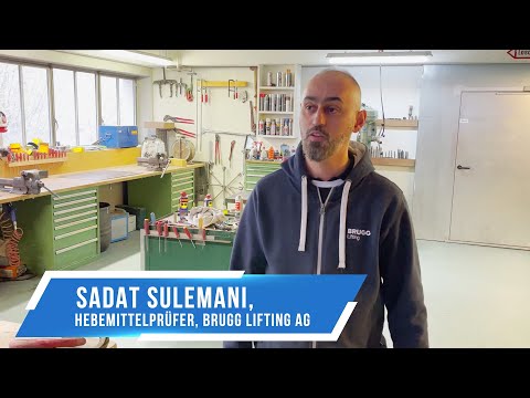 PVS-User Sadat Sulemani, Hebemittelprüfer bei BRUGG Lifting AG