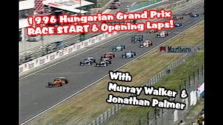 1996 Hungarian Grand Prix - RACE START & Opening Laps - Murray Walker Commentates!