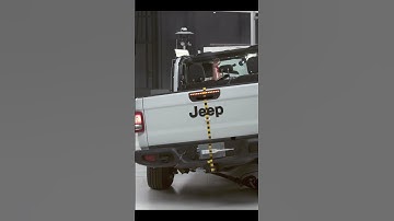 2022-23 Jeep Gladiator goes through updated moderate overlap test #crashtesting #automobile