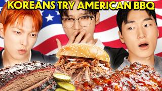 Koreans Try & Rate American BBQ With ATEEZ!