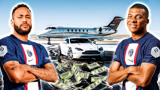 Quem é mais rico: Neymar ou Mbappé? (imóveis, carros, jatinhos, fortuna...)