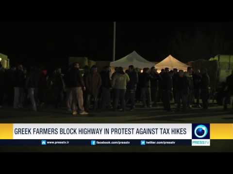 Greek Farmers Block