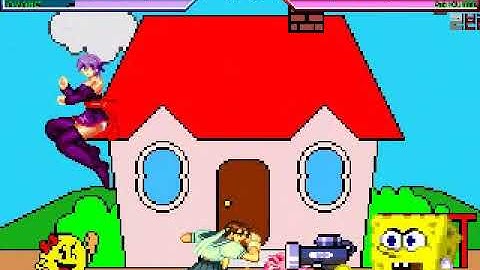 MUGEN Request: Amy Rose & Ayane Vs Spongebob V2 & Sakura