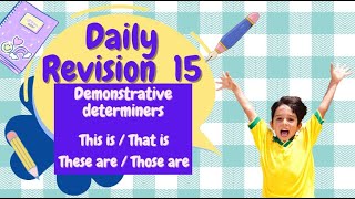 Daily revision 15_This isThat isThese areThose are  |#Englishgrammar #温習 #revision