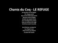 Chants du coq   le refuge