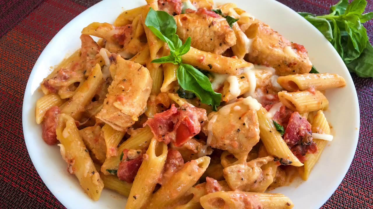 Chicken Tomato Basil Pasta Instant Pot YouTube