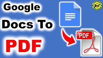 How to turn Google Docs To Pdf | Save Google Docs As Pdf