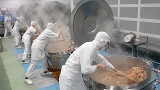 Handmade School Lunch for 3,000 People 手作り学校給食 カレーライス Junior High School Food  Giant Curry