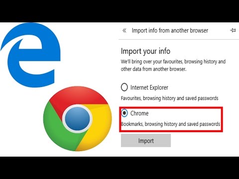How to import passwords from Chrome to Edge Legacy