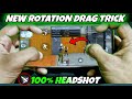 Raistar rotation drag trick in free fire  rotation drag handcam  rotation drag kaise mare handcam