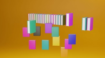 Create Books In Blender 2.9  Tutorial (Randomly Generated Colours!)