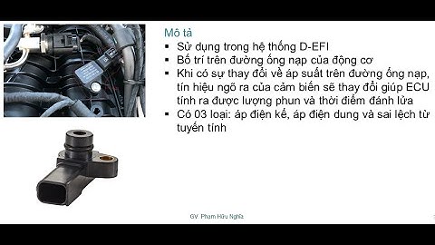 Bài 08 Cảm biến áp suất đường ống nạp