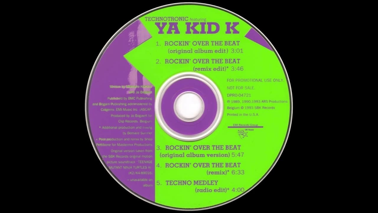Technotronic Featuring Ya Kid K - Rockin' Over The Beat (Original