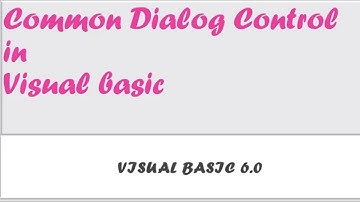 Common dialog control in VB 6.0|visualbasic tutorial for beginners2020|Simple 2 Learn|Tamil