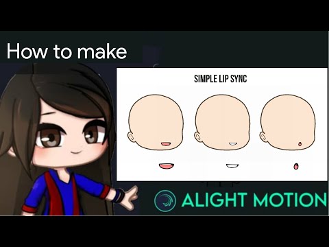 Simple Lip sync Animation Tutorial in Alight Motion || Gacha Stu-Club Tutorial ||