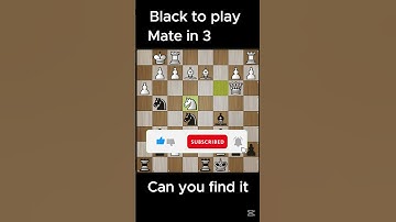 Can You See the Checkmate in Just 3 Moves?🧠♟️  #chess