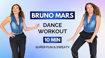 10 MIN SUPER FUN DANCE WORKOUT – Full Body Sweat & Fat Burn | Bruno Mars Inspired